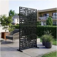 casa.pro Raumteiler, »Bernalda« Trennwand Stahl 180 x 90 cm Schwarz