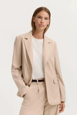 Bugatti Damen Blazer mit Reverskragen und Streifen