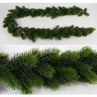 Kunstgirlande Tannengirlande aus Kunststoff 175cm DP künstliche Girlande 100% PE Tanne, Seidenblumen Roß, Spritzguss-Verfahren