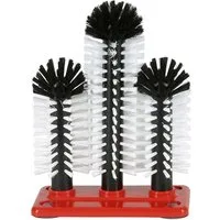 FUCHS Reinigungsbürste Gläserspülbürste, Gläserspülbürstengarnitur - GR-2 - 2x18 + 1x24 cm