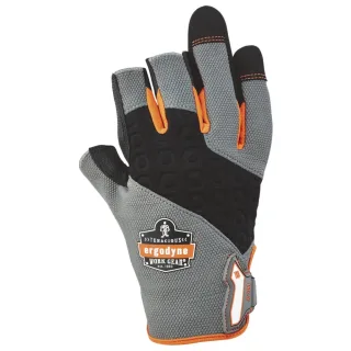 Ergodyne Zwei-Finger-Handschuh ProFlex 720 , Größe:M, Farbe:grau/schwarz