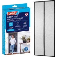 tesa Insektenschutz-Vorhang Magnetvorhang - selbstschließend - Insektenschutzvorhang, (Packung, 1-St., Magnetvorhang, selbstklebendes Klettband), INSECT STOP zur einfachen Montage ohne Bohren - 2,0 m x 0,8 m