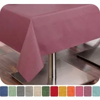 Beautex Tischdecke Leinenoptik wasserabweisend, fleckabweisend und pflegeleicht (1-tlg), Hochwertiger Saum, waschbar bis 40°C, 70% Baumwolle, 30% Polyester