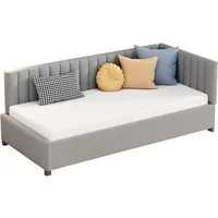 Flieks Polsterbett, Samt Daybett Tagesbett Schlafsofa Kinderbett 90x200cm