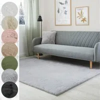 LUXOR living Fellteppich Novara, rechteckig, Höhe: 30 mm, Kunstfell, Kaninchenfell-Haptik, besonders weicher Hochflor