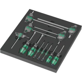 Wera 9713 Schaumstoffeinlage Hex Schraubendreher Set 1, 12-teilig - 05150104001