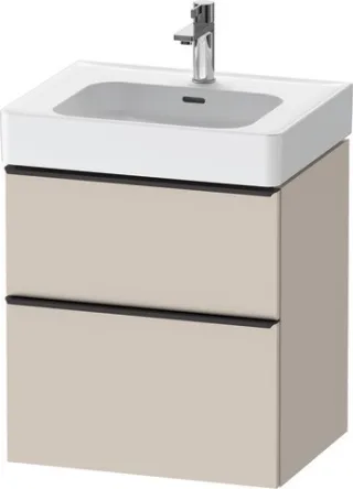 Duravit D-Neo Waschtischunterbau wandhängend Taupe Matt 584x452x625 mm - DE43760BD910000 DE43760BD910000