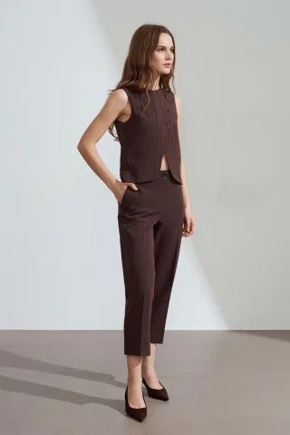 Hochtaillierte, Gürtelgürtel Capris für Damen