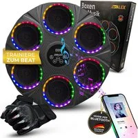 Der Alex Boxmaschine Music Boxing Machine LED Bluetooth Boxgerät mit Handschuhen Set, Boxtraining mit Beat, Licht & Power