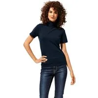 heine T-Shirt Rollkragen-Shirt Kurzarm