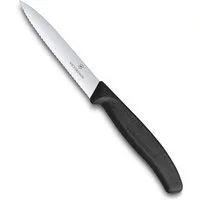 Victorinox Gemüsemesser Swiss Classic Gemüsemesser mit Wellenschliff, 6.7733, 25 cm, Extra scharfe Klinge, robuster Kunststoff-Griff, spülmaschinengeeignet