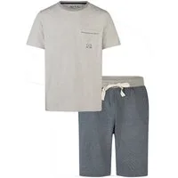 Phil & Co. Shorty Herren Pyjama kurz (2 tlg) Modisches Design