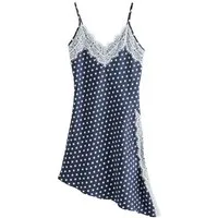 Next Trägerkleid Asymmetrisches Trägerkleid in Minilänge mit Spitze (1-tlg)
