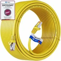 HB-DIGITAL Patchkabel CAT.7 Rohkabel LAN Kabel Cat7 S/FTP PiMF LSZH Netzwerkkabel, Netzwerkstecker, RJ-45 (3000 cm), Kontaktoberfläche: Pins Vergoldet 50µ