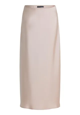 Betty Barclay - Eleganter Midirock in glänzender Satin-Optik beige - Gr. - 40