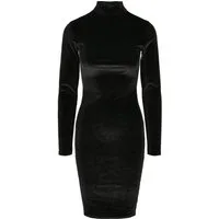 URBAN CLASSICS Shirtkleid Urban Classics Damen Ladies Velvet Turtle Neck Dress (1-tlg)