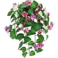 Kunstpflanze Kunstblume Stiefmütterchen Stiefmütterchen, I.GE.A., Höhe 34 cm, Dekoblume Hänge-Pflanze mit Blüten Künstliche Blumen Hängeblume