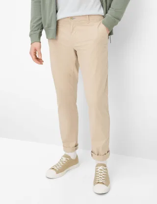 Brax Herren Chino Style FABIO IN CANVAS, hellbeige, Gr. 35/36