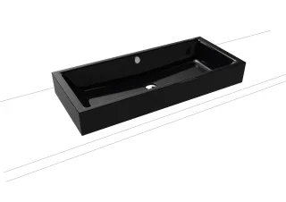 Kaldewei Aufsatzwaschtisch Puro, Modell 3176 mit Überlauf 900x385, 909206003701 909206003701