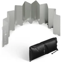 EVOCAMP Gaskocher Windschutz faltbar in 3 Größen inklusive Tasche, Windfang für Outdoor, (16-St), faltbar und vielseitig einsetzbar beim Camping und Outdoor-Grillen