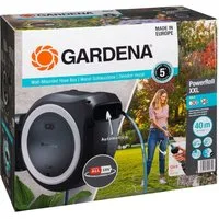GARDENA Gartenschlauch Akku-Wand-Schlauchbox PowerRoll XXL 18V 40 m