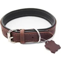 Activity4Dogs Hunde-Halsband große Hunde, Echtleder, 5-fach verstellbar, 4 Größen, verschiedene Farben, Größe M bis XL, jeweils 5-fach verstellbar