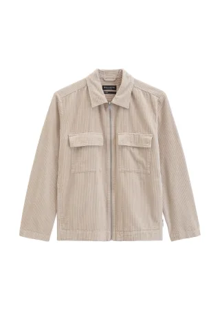 Marc OPolo Casual - Cord-Overshirt regular Linen Beige - Gr. - 3XL