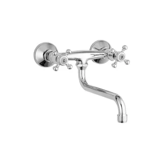 Herzbach Anais Waschtischarmatur 32473000101 chrom, schwenkbarer Rohrauslauf 180 mm