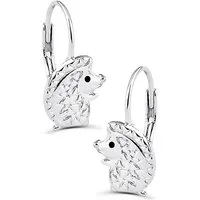 Limana Paar Ohrhänger Brisuren hängende Ohrringe 925 Silber Igel Mädchen Damen Kinder Frauen (inkl. Schmuckbox), Geschenk Idee Einschulung Ostern Weihnachten Geburtstag Nikolaus