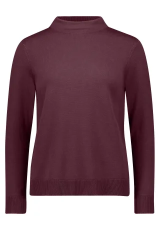 Betty Barclay - Basic-Strickpullover maroon banner - Gr. - 40