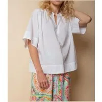 Emily Van Den Bergh Hemdbluse Bluse EMILY VAN DEN BERGH weiß