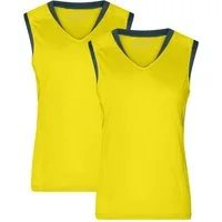 James & Nicholson Lauftop Doppelpack Sportliches Damen Lauftop aus FunktionspolyesterJN469 (Doppelpack, 2er-Pack) Feuchtigkeitsregulierend und schnell trocknend