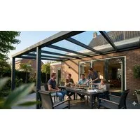 Terrasse2000 Terrassendach Terrassenüberdachung Salzburg Aluminium mit Stegplatten, BxT: 306x250 cm