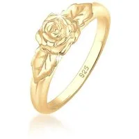 Elli Fingerring Rosenblüte Blume Vintage Look Trend 925 Silber