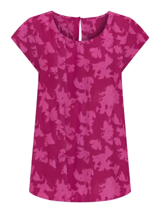 ONLY - ONLNOVA LIFE VIS S/S TOP WVN Sangria - Gr. - XS