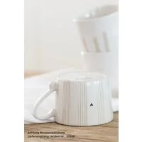 Bastion Collections Geschirr-Set Tasse small - STRIPES - weiß