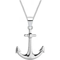 Goldene Hufeisen Silberkette Halskette Silber Anker 925 Sterling Anhänger mit Kette Echtschmuck, 925 Sterling Silber Maritim Silberschmuck