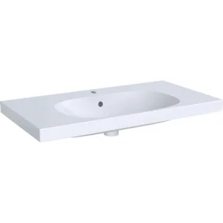 Geberit Acanto Waschtisch, 900x480mm mit Hahnloch, m. Überlauf, weiss, 500623012 500623012