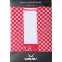 Sansibar Sylt Geschirrtuch Geschirrtücher-Set, 3-tlg, 50x70 cm, 100% Baumwolle, Premium Qualität, (Set, 3x Geschirrtuch, 50x70 cm, zwei verschiedene Designs), Jacquardgewebe, zwei verschiedene Motive