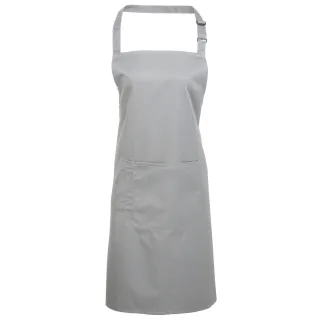 Premier Ladies/Womens Colours Bip Schürze mit Tasche (2er Pack) (Silber)
