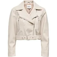ONLY Lederimitatjacke ONLPAULINE FAUX LEATHER JACKET CC OTW mit Biker-Style Details
