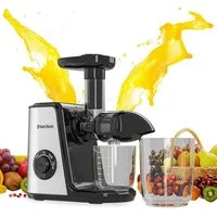 muchen Slow Juicer Muchen Slow Juicer Entsafter 150W inkl. Rezeptbuch aus Edelstahl