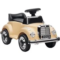 AIYAPLAY Rutscher Rutscherfahrzeug mit Stauraum und Kippschutz, (Kinderfahrzeug, 1-tlg., Kinderauto), Beige 77,5 x 41,5 x 45 cm