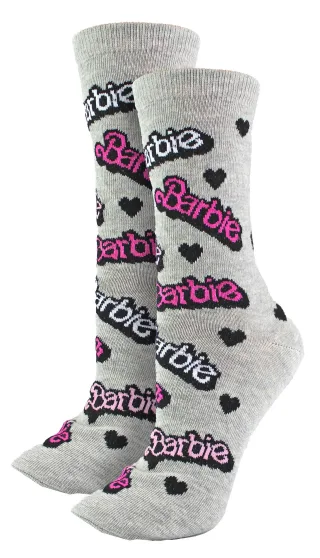Barbie Socken für Frauen | Funky Crew Casual Neuheit Socken | Barbie Geschenke - Barbie