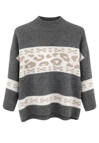 tuzzi - Pulli QUIET WILD rippbündchen light cashmere/taupe - Gr. - 44