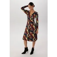 Aniston SELECTED Jerseykleid V-Ausschnitt mit raffinierter Wickeloptik - NEUE KOLLEKTION