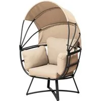 Garden Pleasure Relaxsessel DELOS, BxTxH: 75x97x149 cm, überdacht