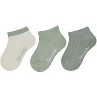 Sterntaler® Sneakersocken Sneaker Socken 3er-Pack Uni (3-Paar, Sneaker Socken 3er-Pack Uni) Sneaker Socken 3er Pack, Baumwolle, elastisch, mit Motiv & Rippe