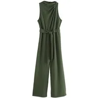 Next Jumpsuit Festlicher Jersey-Overall mit Wasserfallkragen (1-tlg)