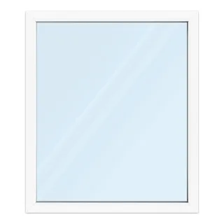 Fenster 120x140 cm, Kunststoff Profil aluplast IDEAL® 4000, Weiß, 1200x1400 mm, einteilig festverglast, 2-fach Verglasung, individuell konfigurieren